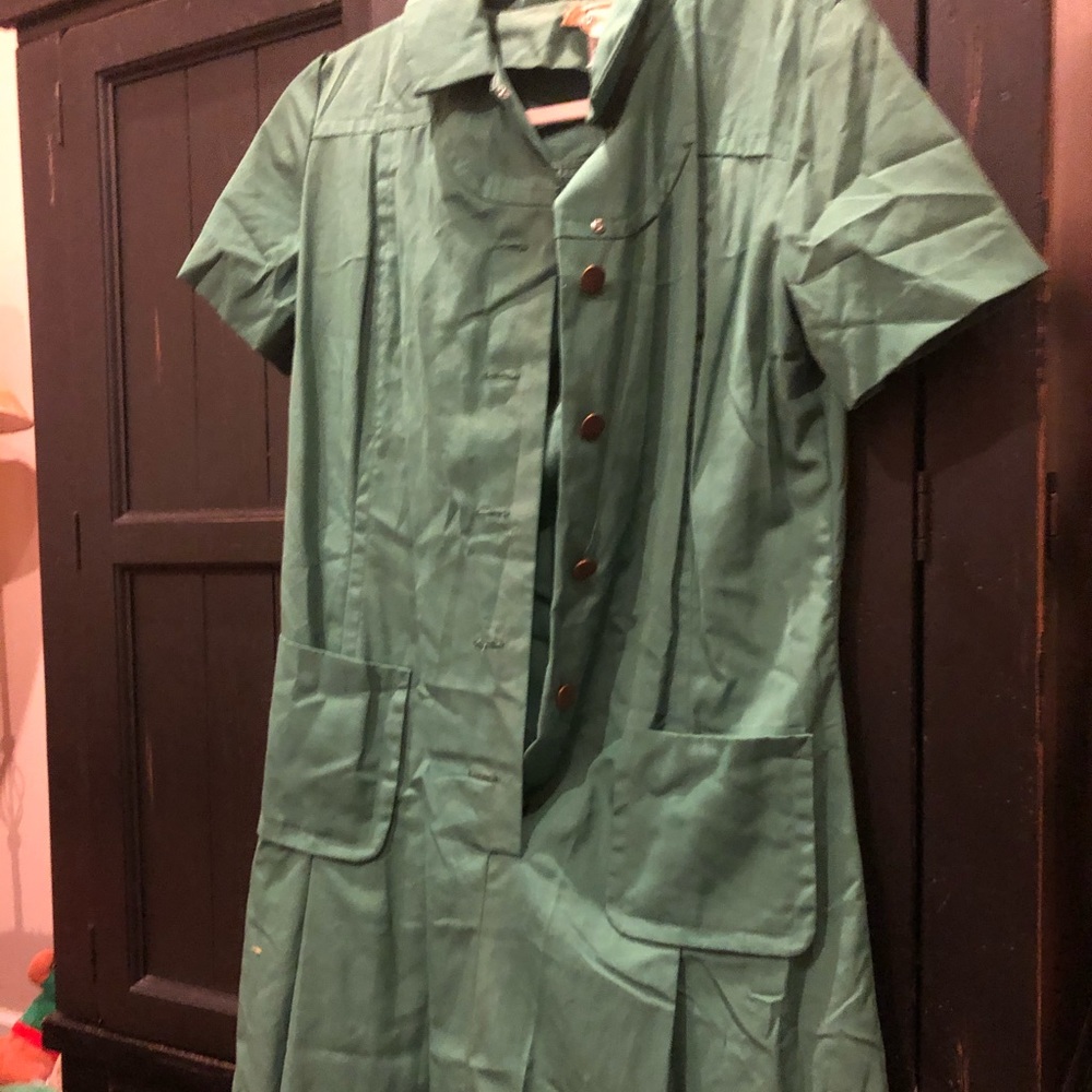 Vintage Girl Scout Uniform Dress